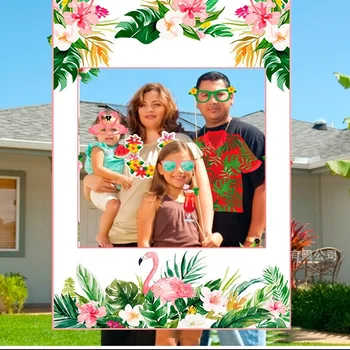 Atogrąžų Havajų Balionų Girliandą Arch Komplektas, Balionas Grandinės Baby Shower Konfeti Balionas Gimtadienis Vasarą Havajuose Šalies Apdaila