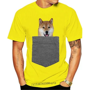 Naujas 2020 metų Vasaros Stiliaus Marškinėliai Šuo Jūsų Kišenėje Marškinėlius Shiba Inu Marškinėliai Doge Tee Marškinėliai
