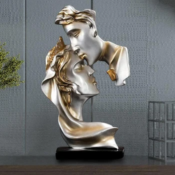 Porų Abstrakčiai Dervos Statula Romantiška Kolekcines, Skulptūra Naujų Namų Dekoro