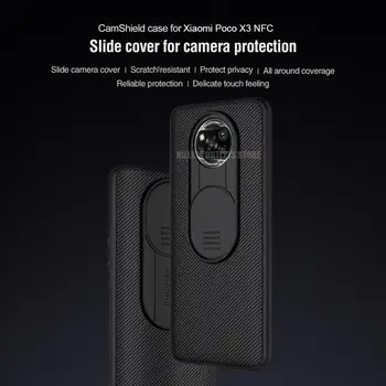 Nillkin už Xiaomi Poco X3 NFC Camshield Skaidrių Kameros apsauginis Dangtis Matinio Shield Atveju Poco X3 NFC Pasaulio Versija Atvejais