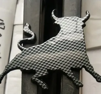 3D toro emblema emblemos ispanijos kovinis bulius 