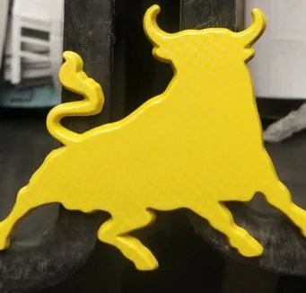 3D toro emblema emblemos ispanijos kovinis bulius 