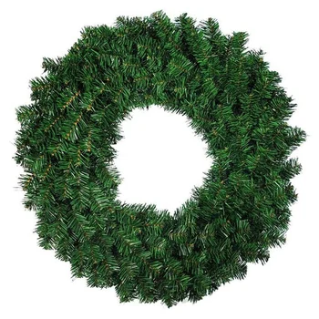 1 Vnt. Žalias Dirbtinis Pušies Vainikas Girliandą Priekinių Durų Langą, Židinys Kalėdinė Dekoracija