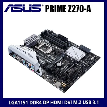 LGA 1151 Asus PRIME Z270-motininės Plokštės DDR4 PCI-E 3.0 DDR4 3733(OC), M. 2 HDMI Suderinamus Darbalaukio Z270 Placa-Mãe ATX Naudotas