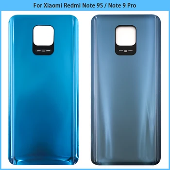 10VNT Nauja Xiaomi Redmi Pastaba 9S / 9 Pastaba Pro Baterijos Dangtelis Durys Galinio Stiklo Būsto Atveju Galinį Dangtelį Note9 Pro Pakeitimo