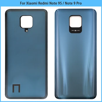 10VNT Nauja Xiaomi Redmi Pastaba 9S / 9 Pastaba Pro Baterijos Dangtelis Durys Galinio Stiklo Būsto Atveju Galinį Dangtelį Note9 Pro Pakeitimo