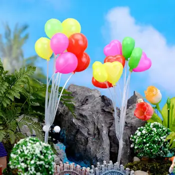 1 Vnt Mikro Kraštovaizdžio Figūrėlės&Miniature Mini Lėlių Namų Sode Modeliavimas Spalvinga balionai Sodo Dekoracijos Kalėdų Dovana
