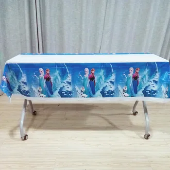108*180cm Elsa ir Anna Babyshower Šalies staltiesė Gimtadienio Apdailos Šalinimo Vaikams Už Šalies Prekių Rinkinys