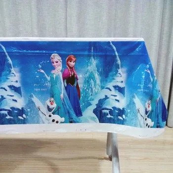 108*180cm Elsa ir Anna Babyshower Šalies staltiesė Gimtadienio Apdailos Šalinimo Vaikams Už Šalies Prekių Rinkinys