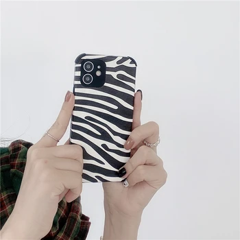 Qianliyao Pieno Zebra Modelio Telefono dėklas Samsung Galaxy S21 Plus Ultra A12 A10S A32 A52 A72 A02 Core Minkštos Odos Galinį Dangtelį