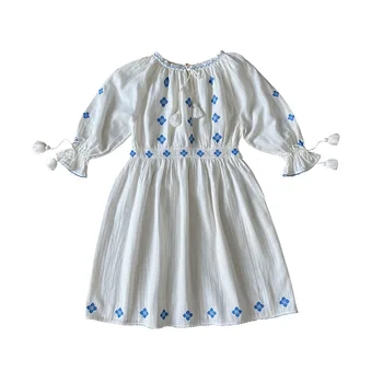 21 Presale balandžio 25 Vasaros ins naujasis prancūzijos sielovados stiliaus mažų šviežių merginos berankovis suknelė Cottonlinen audinys minkštas suknelė