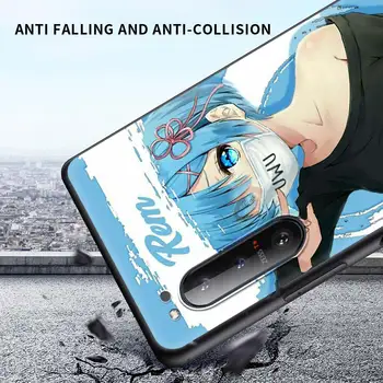 Anime Re Nulio Ram Rem Prabanga Telefono dėklas Sony Xperia 1 II 5 10 L4 Silikono Bamperis galinis Dangtelis Coque Fundas Apvalkalas atsparus smūgiams