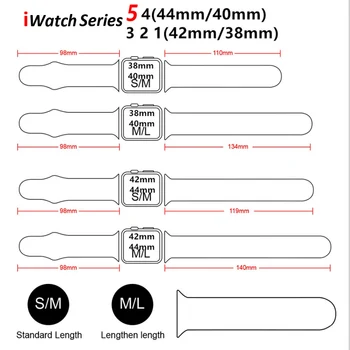 Silikono Dirželis Apple Watch band 44mm 40mm 38mm 42mm Gumos diržas correa apyrankės apyrankės iWatch 3 4 5 se 6 grupė