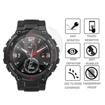 Smart Priedai Smartwatch raštas scuffing įrodymas Hidrogelio Skaidrus Screen Protector Kino forAmazfit T -Rex Žiūrėti 3PCS