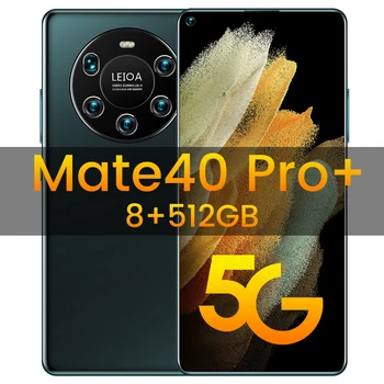 Mate40 Pro+ HUAWE Pasaulio Versija Išmanųjį telefoną 7.3 Colių Full Screen Deka Core 6000mAh 12 GB 512 GB 4G LTE 5G Tinklas Mobilusis Telefonas