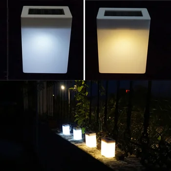 Saulės Įkraunamas LED, Šviesos, Lauko, Patalpų Vandeniui Lempos Sodo Miegamojo Lempa Kempingas Interferencija LED Lentelė Kubo Naktį Šviesos Home D