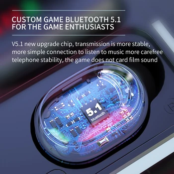 TWS Bluetooth 5.1 Ausinės Belaidės Ausinės Stereo Ausinių Sporto Vandeniui Ausinės su Mikrofonu ir 1200 Įkrovimo Dėžutę