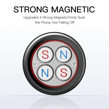 Yesido Magnetinio Automobilinis Telefono Laikiklis iPhone Samsung 360 Laipsnių GPS Magnetinio Mobiliojo Telefono Stovas Oro angos Kalno Automobilių Turėtojas ir Kabelinė