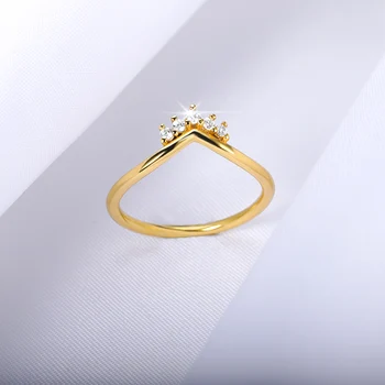 Korėjos Blizgesį, Cirkonio Vainikėlis Žiedas Moterims Nutiesti Kristalų Princesė Piršto Žiedą Valentino Dienos Dovana Priedai