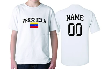 2020 Metų Vasaros Vyrams Juokinga Trumpas Rankovės Medvilnės Marškinėliai Venesuela Tee Marškinėliai FlagCountry Pasididžiavimas Pridėti Savo Vardą, Numberurban T Shirts