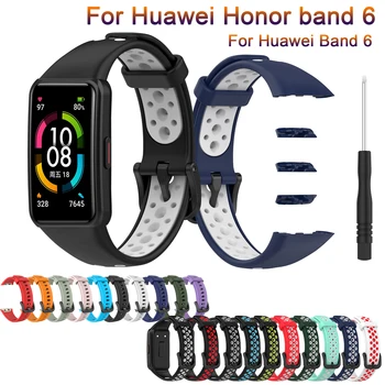 Minkšto Silikono Juosta Dirželiai Huawei Juosta 6 Išmaniųjų Laikrodžių Apyrankės Pakeitimo Smart Žiūrėti Dirželis Huawei Honor Band 6 Correa
