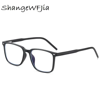 TR90 Stabdžių Blue akiniai, rėmeliai Vyrų trumparegystė Recepto kompiuterio akinių rėmeliai Moterų aikštė akiniai Lankstus Protectiv