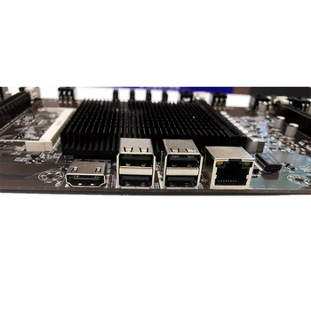 HM65 8 GPU USB 2.0 USB 3.0 MSATA SATA3.0 Integruotas DDR3 CPU BTC Plokštė BTC Kompiuterio Miner Plokštė CPU Rinkinys