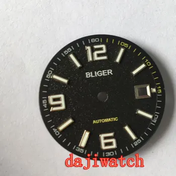 31,5 mm sterilūs Bliger šviesos watch dial koregavimo prietaisas tinka Miyota 8205/8215/821a, eta 2836/2824, Mingzhu DG2813