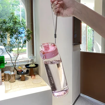 780ml Plastikiniai Nešiojami Vandens Butelį Geriamojo Arbatos Puodelis Lauko Sporto, Stovyklavimo Reikmenys Kavos Virtuvės Įrankiai