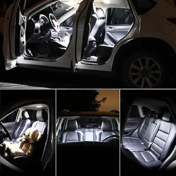 2vnt Baltos spalvos automobilių reikmenys F36mm Canbus Klaidų, LED Interjero Šviesos Skaitymo Šviesos Rinkinys Žemėlapis Dome Licencijos Lempos