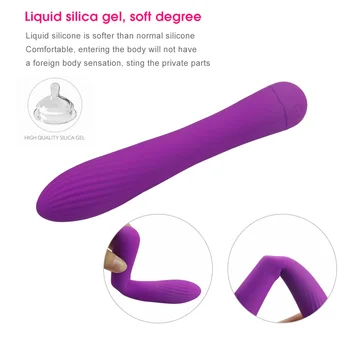 10 Režimai, AV Vibratorius G-spot Makšties Klitorio Stimuliacija Massager Ramioje Dizaino USB Įkrovimo Sekso Žaislas Moterų Lytinių Produktų Dildo