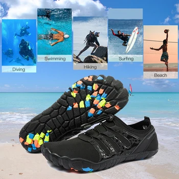 Vyrų Batai Aqua Quick Dry Paplūdimio Bateliai Kvėpuojantis Sportbačiai Basomis Aukštupio Vandens Avalynė Plaukimo Pėsčiųjų Sporto Batų Didelis Dydis-50