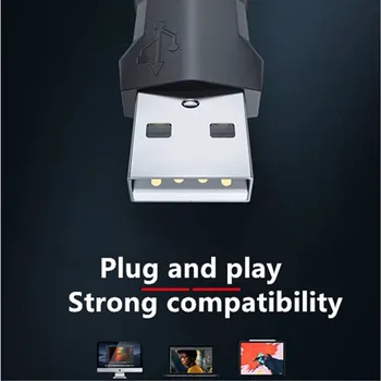 Laidinės Pelės Gamer Kompiuteris Office Žaidimų Silent USB Peles 1000 DPI, Ergonomiškas Pelės 