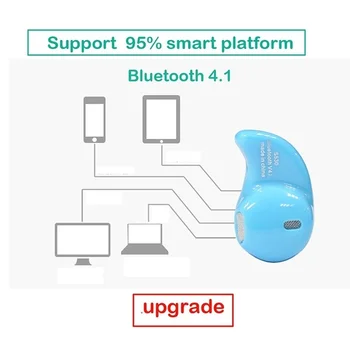 S530 Mini Wireless Bluetooth V4.1 Sporto Ausinių Triukšmo mažinimo Rankas nemokamai Skambinti Ausinės, Telefono PC