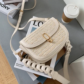 Pynimas Balno pagalvių Pažasties maišelį 2021 m. Vasaros Nauji Aukštos kokybės Šiaudų Moterų Dizaineris Rankinės Kelionės Petį Krepšys Piniginės