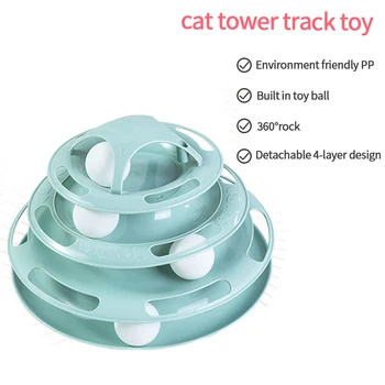4 Lygių Naminių Kačių Žaislas Mokymo Pramogų Plokštė Kačių Žaislai Dainos Erdvėje Bokšto Interaktyvi Katė Žvalgybos Kačių Bokštas Katė Tunelis