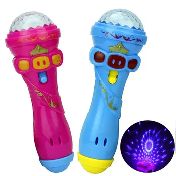 Karšto Juokinga Apšvietimo Belaidžio Mikrofono Modelį, Dovana, Muzika, Karaoke 2020 Mielas Mini LED žaislas Geriausi Žaislai Vaikams Šalys