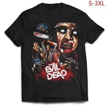 Vyrų Marškinėliai Evil Dead Koliažas Apvalios Kaklo Marškinėliai Black Slze S-3Xl Juokinga T-Shirt Suvenyrinius Marškinėlius Moterims