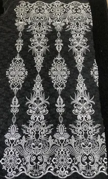 Naujausias Mados Dramblio kaulo Vestuvių Gown Dress Nėrinių Audinio 135cm Plotis Nuotakos Suknelė Nėrinių Farbic Parduoti Kieme