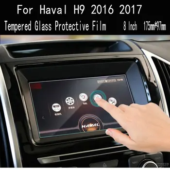 Už Haval H9 2016 2017 2020 2021 Automobilių GPS Navigacijos Screen Protector, Auto Interjero Grūdintas Stiklas, Apsauginė Plėvelė Car Accessories