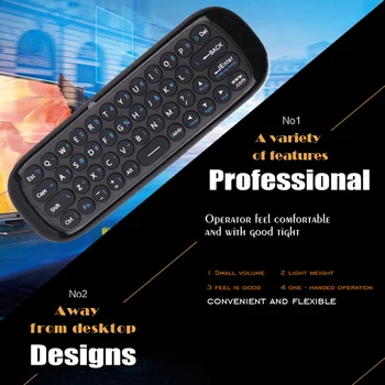 2.4 G Air Mouse Wireless Keyboard 6-Ašies Judesio Prasme IR Mokymosi Remote Control w/ USB Imtuvas 