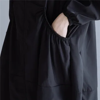 2020 didelio Dydžio, Pavasario, Rudens Mados Gobtuvu Švarkelis Moterų Liemenė Ponios Moterų Plius Didelis Ilgos Tranšėjos Paltai Outwear m493