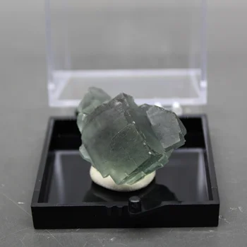 GERIAUSIAI! Natūralus, ekologiškas fluorito Mineralinių pavyzdys grupių kristalų egzempliorių Akmenys ir kristalai crystal Healing dėžutės dydis 3.4 cm