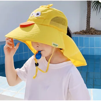 2021 Kūdikių Unisex Saulės Skrybėlę Su Kaklo Atvartu Skrybėlę Atsitiktinis Mados Paplūdimys Skrybėlės Berniukų, Mergaičių Kibiro Kepurę Nuo Saulės Bžūp Greitas Nemokamas Pristatymas