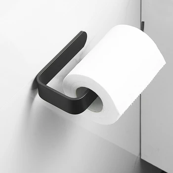 Punch-nemokami tualeto audinių langelį tualetas namų juoda kūrybos tualetinio popieriaus laikiklį U7EA