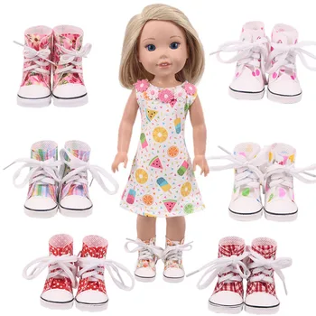 Lėlės Batus, Drabužius, 5Cm High-top Drobė Batai Batai 14.5 Colių Nancy American Doll& EXO Lėlės Mūsų Kartos mergaičių Žaislas Dovana