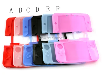 OCGAME įvairių spalvų Stilingas Apsaugos Minkšto Silikono Gelio, Padengti guma bamperis Odos Atveju, 3DS LL/XL
