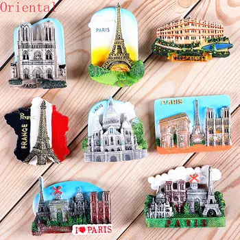 Europoje, Prancūzija, Paryžius Norvegija Londono Naujoji Zelandija Danija Vengrija Vokietija 3d šaldytuvas magnetai pasaulio turizmo suvenyrų kolekcija dovanos