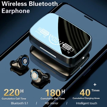 Naujas TWS Belaidės Ausinės Palieskite Bluetooth 5.0 Sporto Ausinės Ausinių Ausines Su Mikrofonais M19-19 M9-17 TWS Mini Ausinių