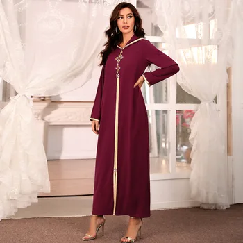 Prabanga Musulmonų Abaja Diamond Kimono Suknelė, Hijab Turkų, Arabų Dubajus Ramadanas Eid Afrikos, Islamo De Moda Musulman Djellaba Femme
